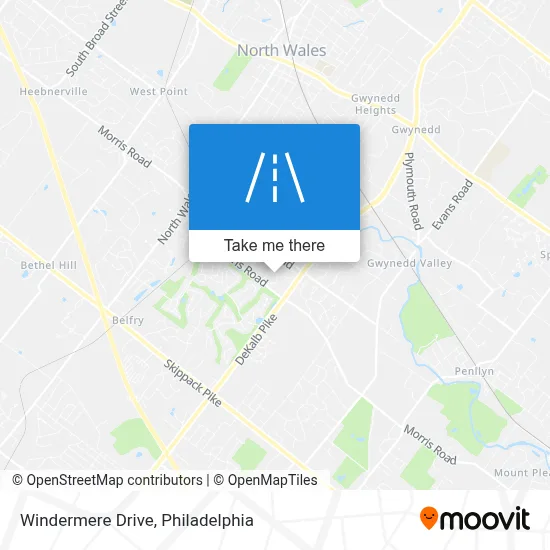 Windermere Drive map