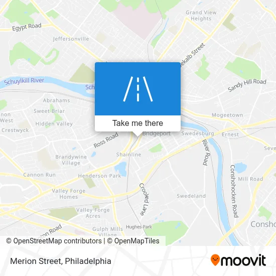 Merion Street map