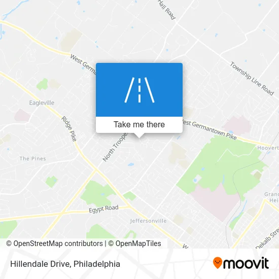 Hillendale Drive map