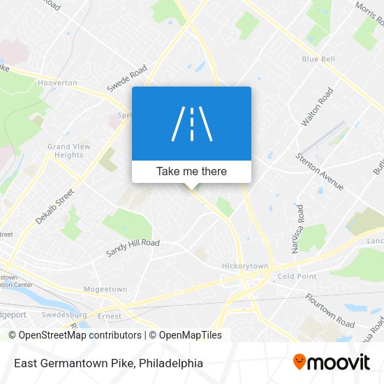 East Germantown Pike map