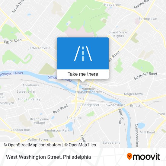 West Washington Street map