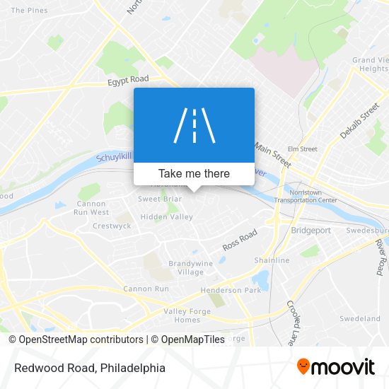 Mapa de Redwood Road