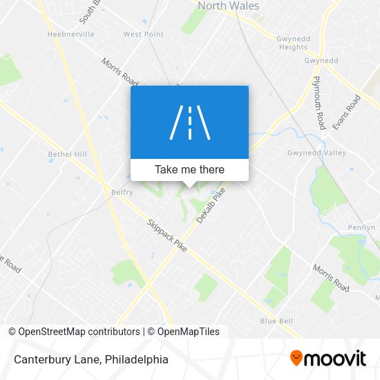 Mapa de Canterbury Lane