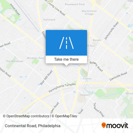 Mapa de Continental Road