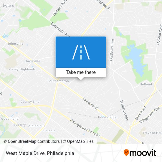 West Maple Drive map