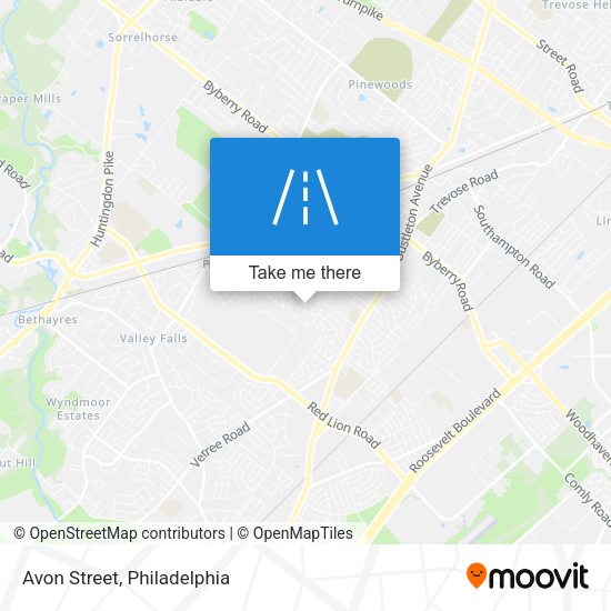 Mapa de Avon Street