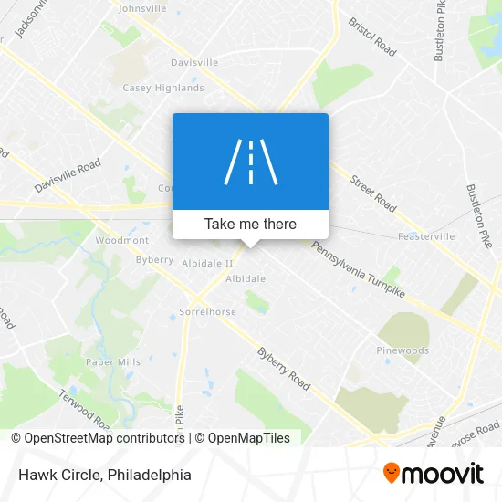 Mapa de Hawk Circle