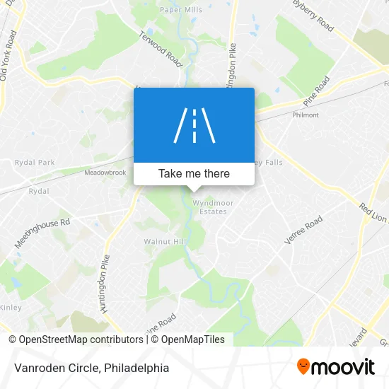 Vanroden Circle map