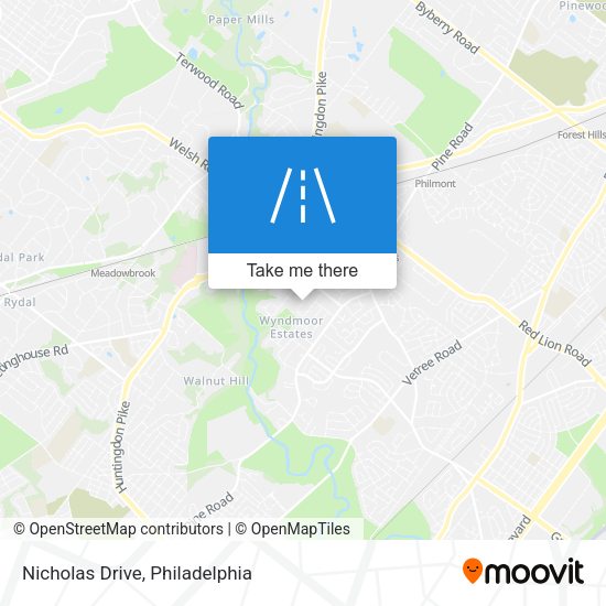 Nicholas Drive map