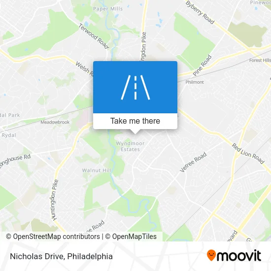 Nicholas Drive map