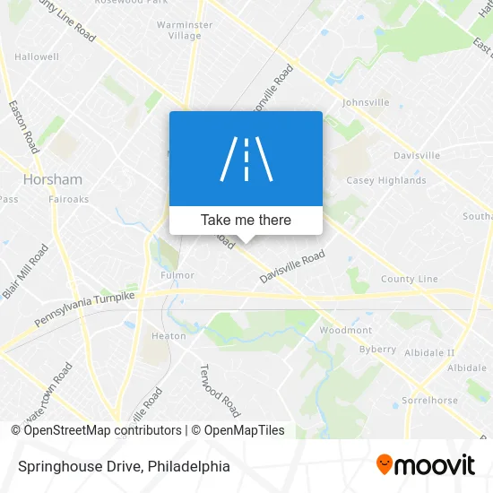 Springhouse Drive map