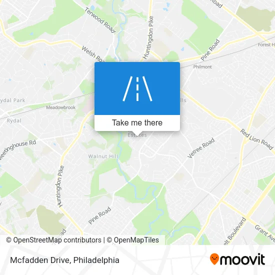 Mcfadden Drive map