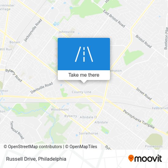 Mapa de Russell Drive