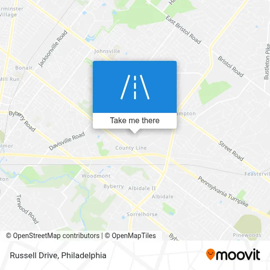 Russell Drive map