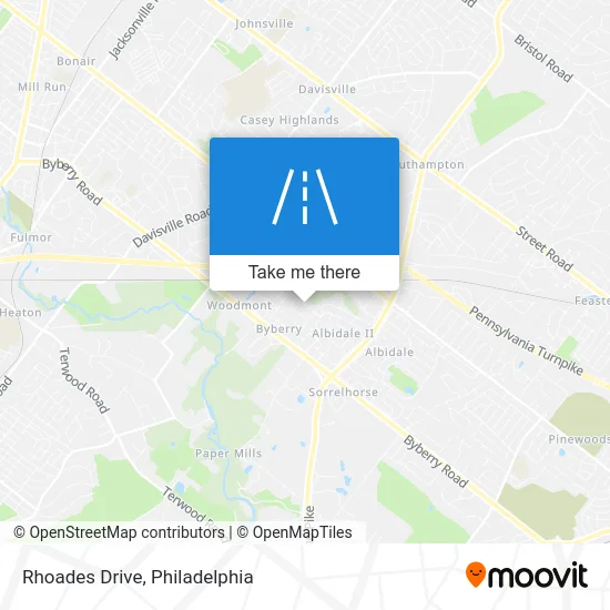 Rhoades Drive map
