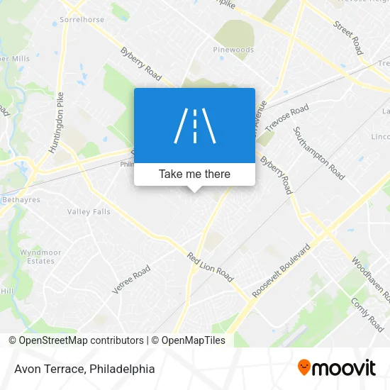 Mapa de Avon Terrace