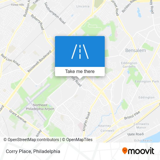 Corry Place map