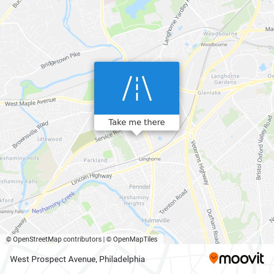 Mapa de West Prospect Avenue