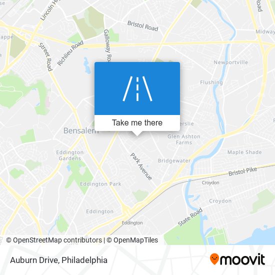 Auburn Drive map