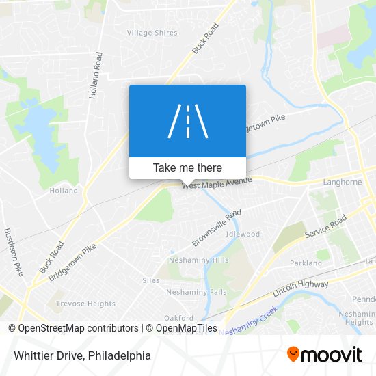 Mapa de Whittier Drive