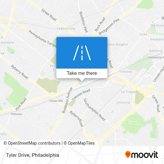 Tyler Drive map