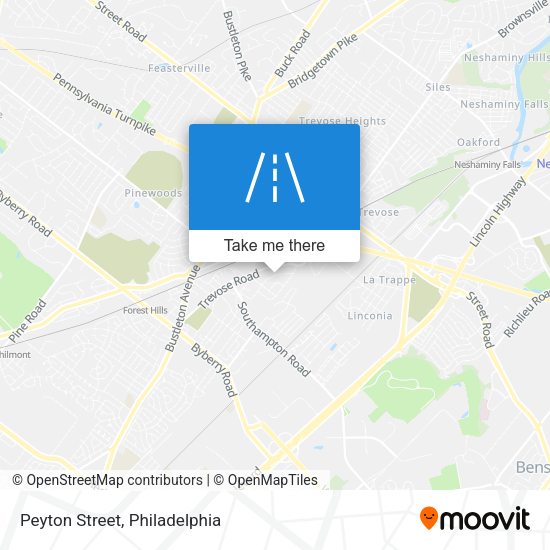 Peyton Street map