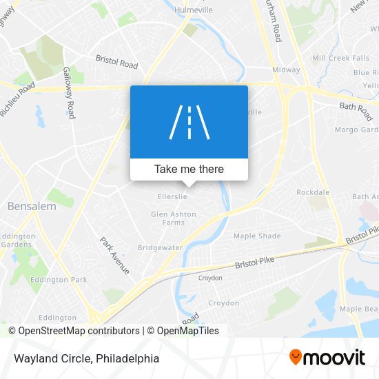 Mapa de Wayland Circle