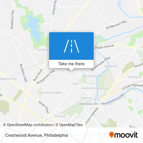 Crestwood Avenue map