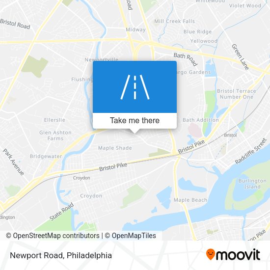 Newport Road map