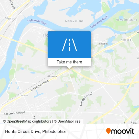 Hunts Circus Drive map