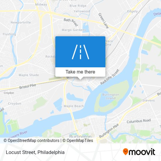 Locust Street map