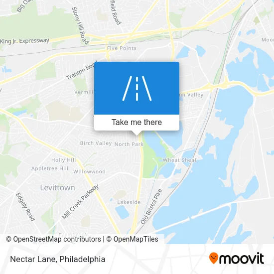 Nectar Lane map