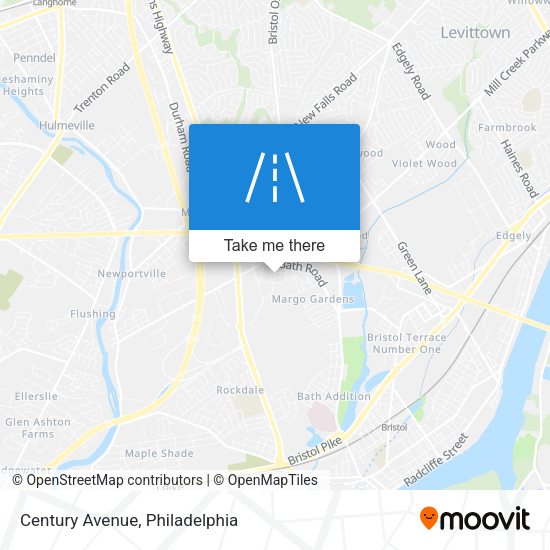 Century Avenue map