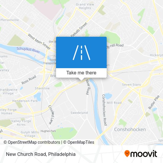 Mapa de New Church Road
