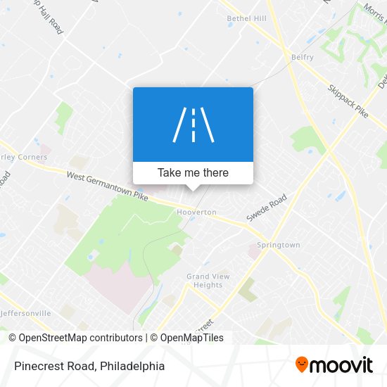 Pinecrest Road map