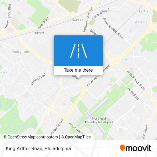 Mapa de King Arthur Road