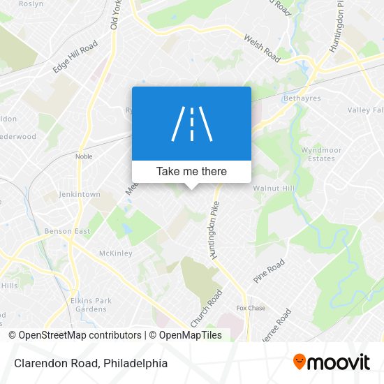 Mapa de Clarendon Road