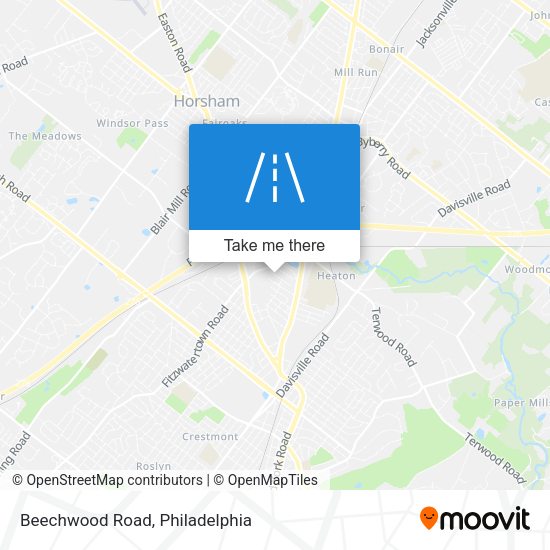 Beechwood Road map