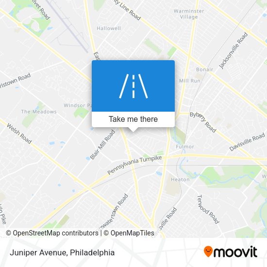 Juniper Avenue map