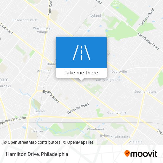 Hamilton Drive map