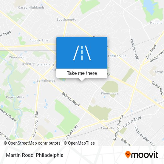 Mapa de Martin Road