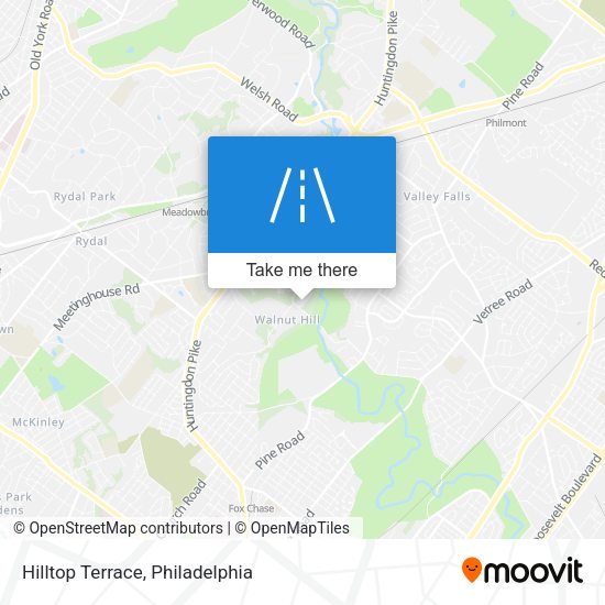 Hilltop Terrace map