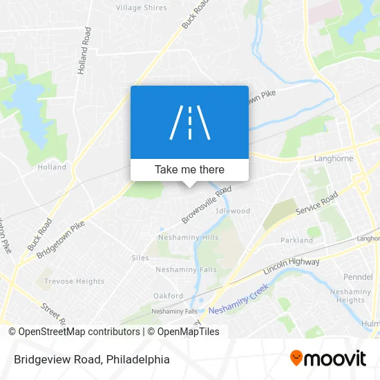 Bridgeview Road map