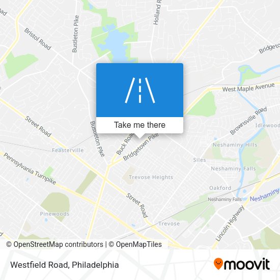 Westfield Road map