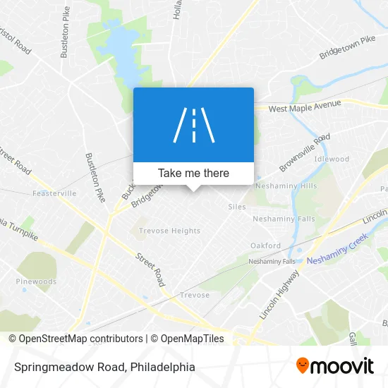 Springmeadow Road map