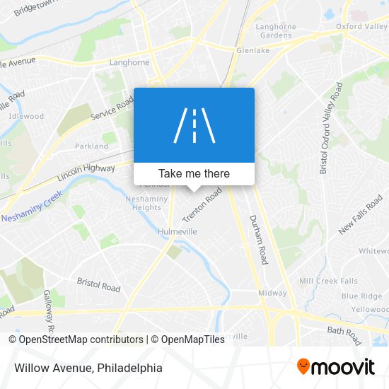 Willow Avenue map