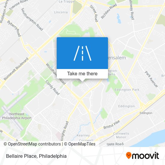Bellaire Place map