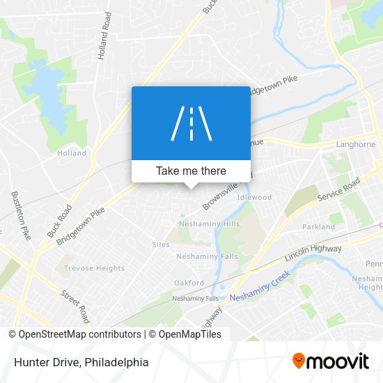 Mapa de Hunter Drive