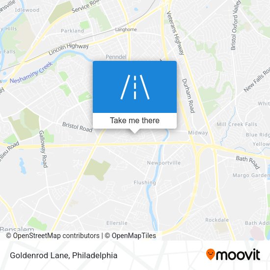 Goldenrod Lane map