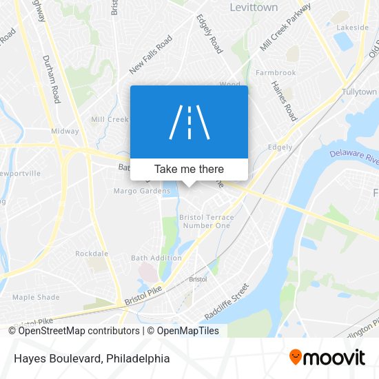 Hayes Boulevard map